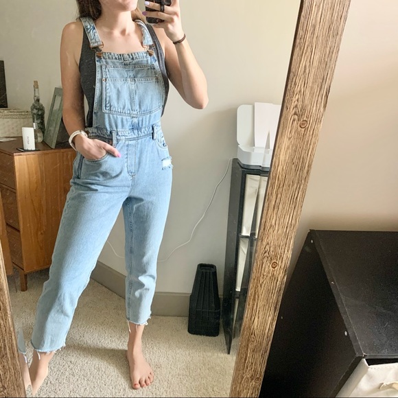 Blank NYC Slim Girlfriend Overall Acid Trip 29